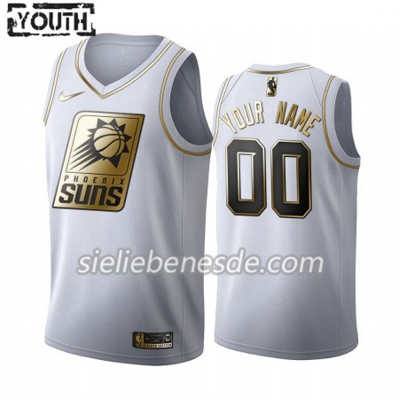 Kinder NBA Phoenix Suns Trikot Nike 2019-2020 Weiß Golden Edition Swingman - Benutzerdefinierte